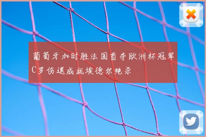 葡萄牙加时胜法国首夺欧洲杯冠军C罗伤退成就埃德尔绝杀